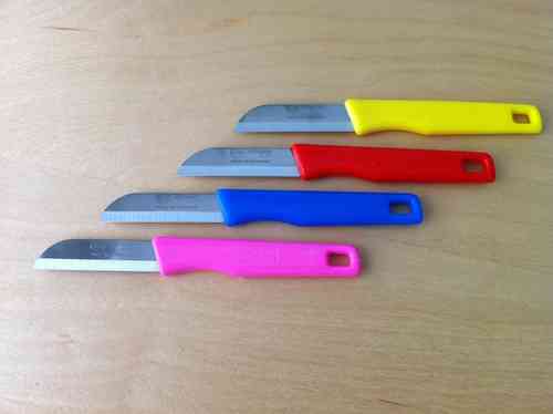 Küchenmesser, mit Kunststoffgrifff, gerade, Solinger Klinge, verschiedene Grifffarben