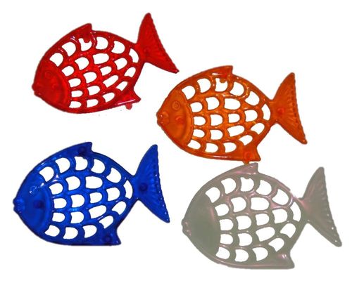 Seifenablage in Fischform, Transparent
