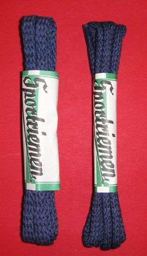 70 cm Schnürsenkel Marine Senkel von Hei-Du®, reine Baumwolle, Flach oder Kordel